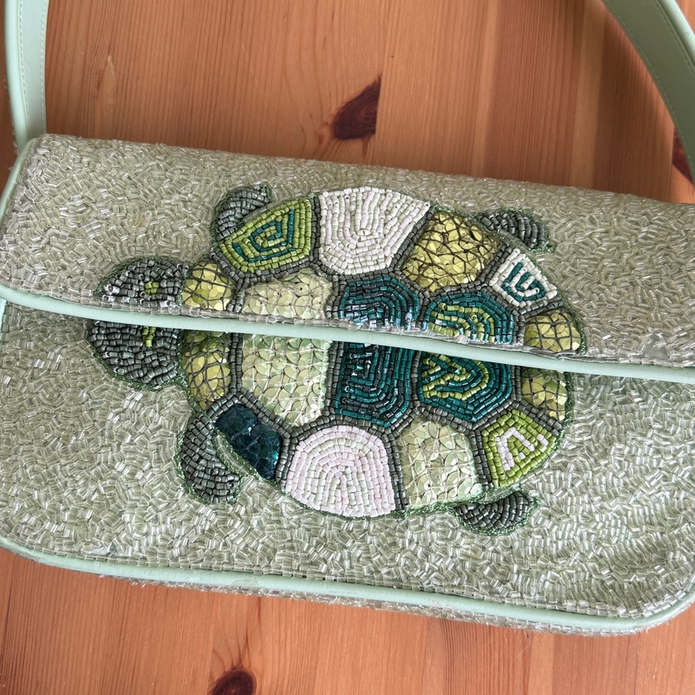 STAUD Tommy Beaded Bag, Baby Turtle - Picture 5 of 16